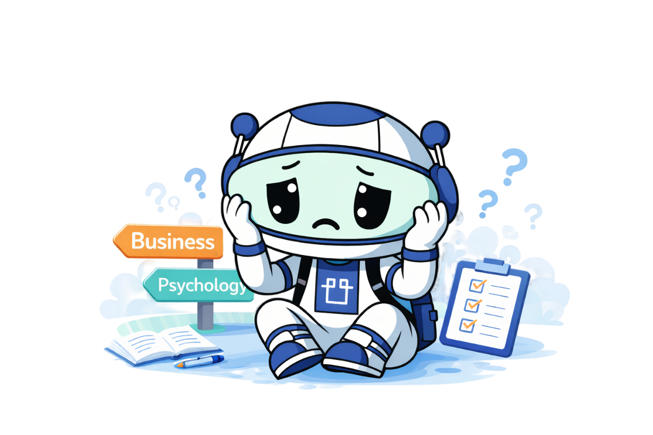 Confused mascot